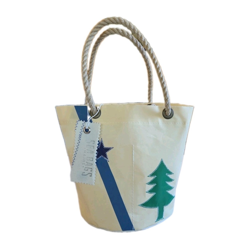 Sea Bags of Maine Beverage Tote Bag Bicentennial Recycled Sails